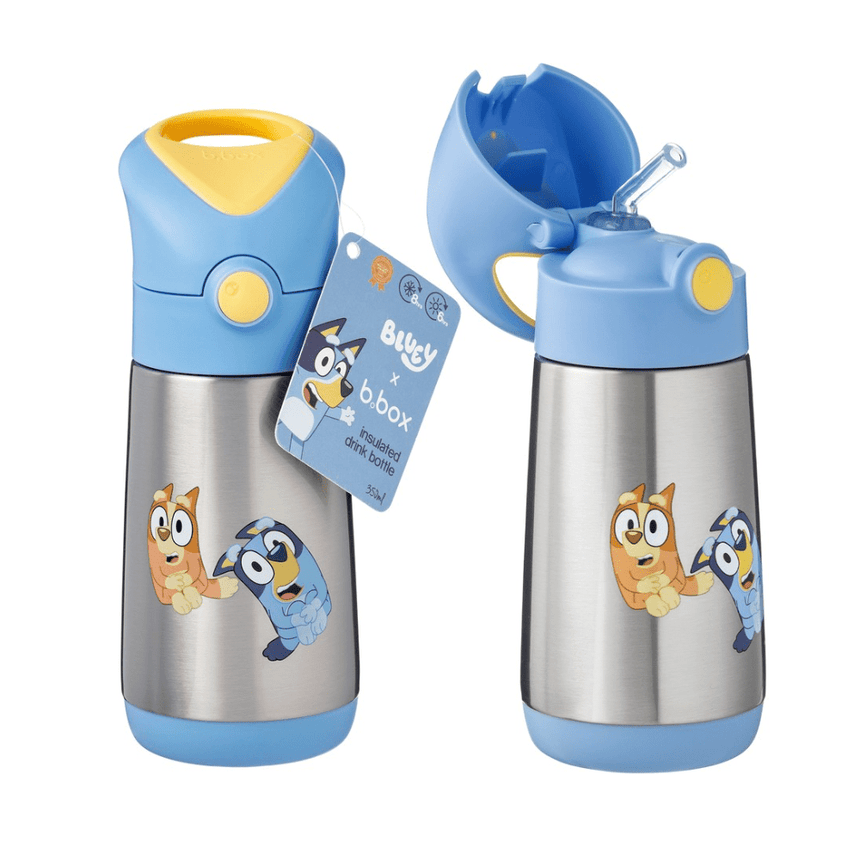 B.Box 350mL Licensed Insulated Drink Bottle - Bluey