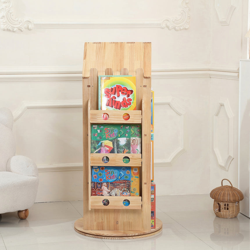 All 4 Kids Rowan Solid Timber Revolving Bookcase