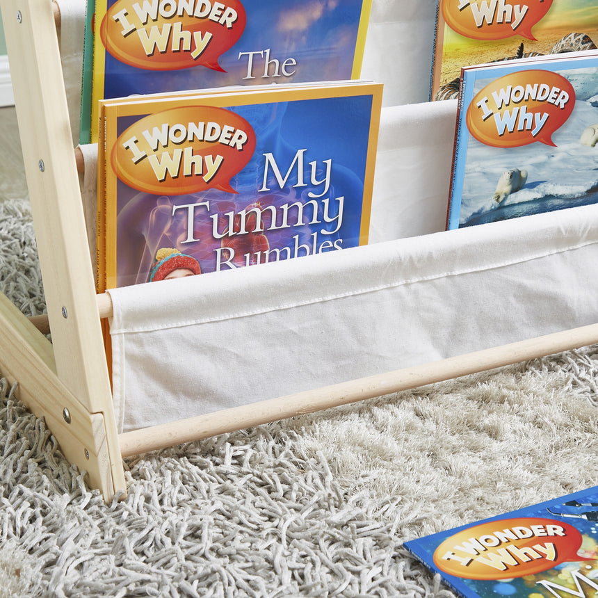 ALL 4 KIDS Henry Kids Wooden Canvas Sling Magazine Bookcase