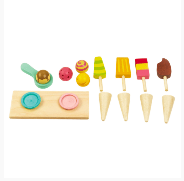 Tender Leaf Toys Pretend Push Along Ice Cream Cart