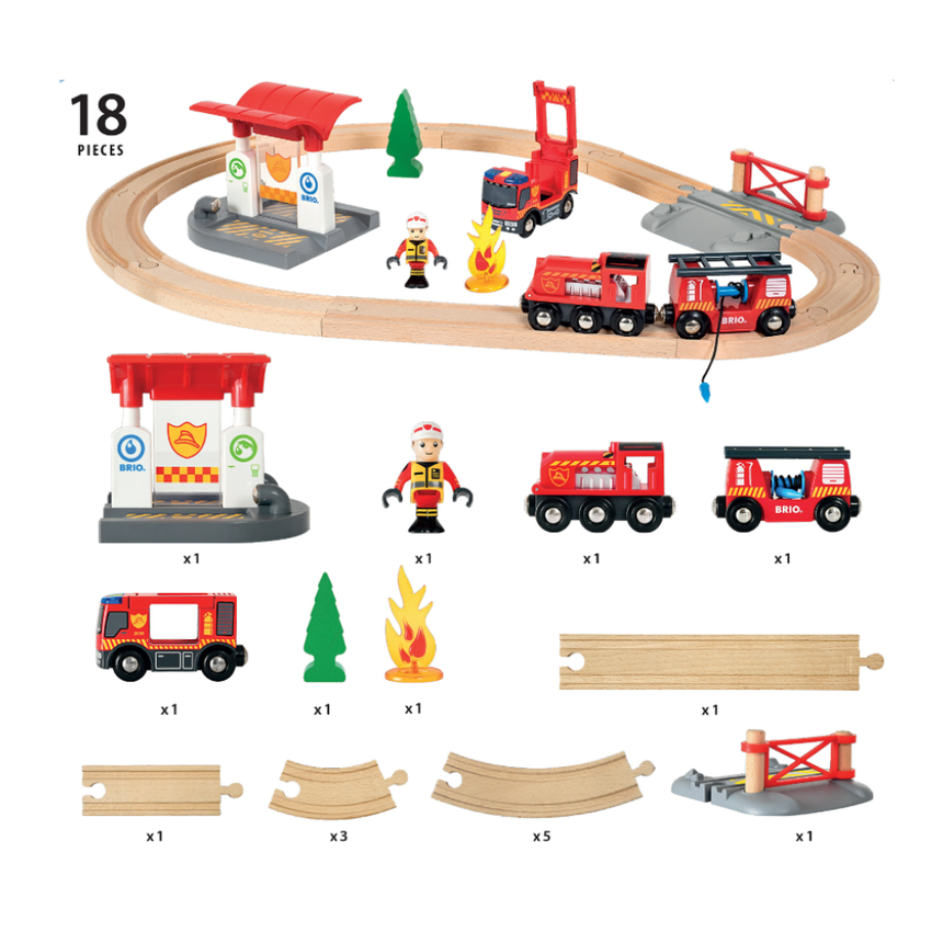 BRIO Firefighter Set 18 pieces