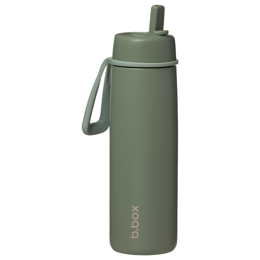 B.Box 690mL Insulated Flip Top Drink Bottle - Olive