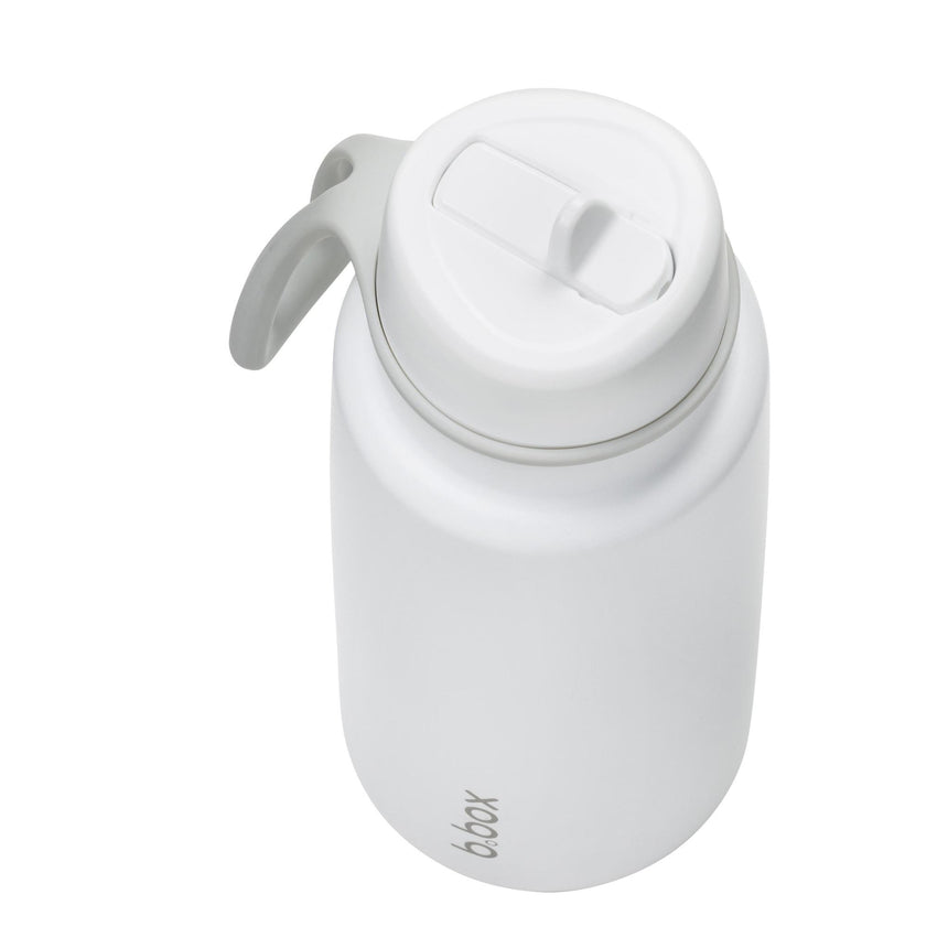 B.Box 1L Insulated Flip Top Drink Bottle - White Out