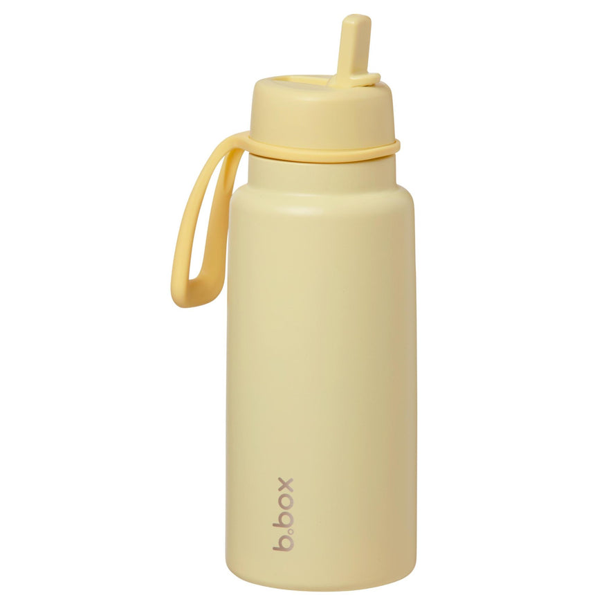 B.Box 1L Insulated Flip Top Drink Bottle - Lemon Twist