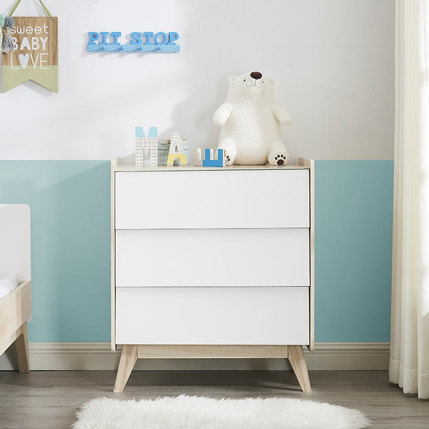 All 4 Kids 2 Pcs Arthur Single Bed and Chest of Draw Bundle