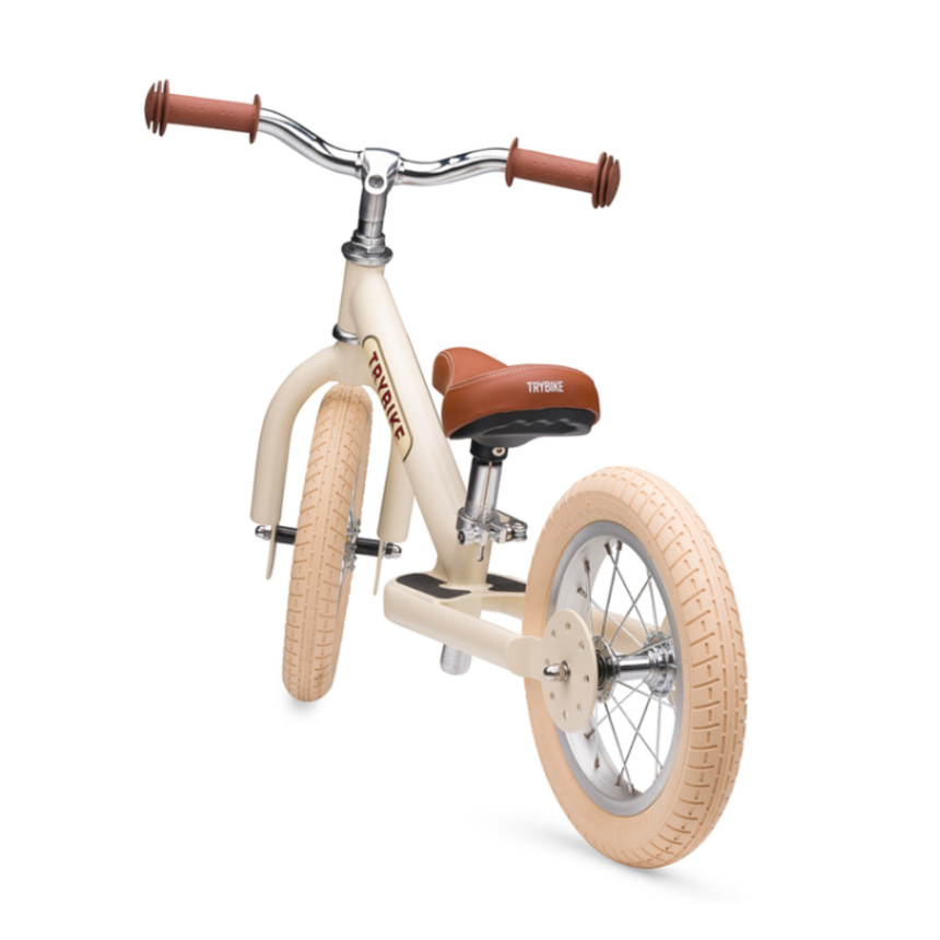 Trybike 2 in 1 Steel Balance Bike & Tricycle – Vintage Cream