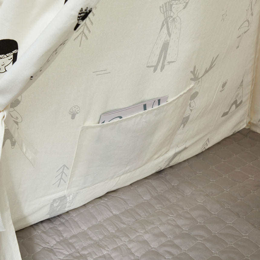 ALL 4 KIDS Ryan Canvas Kids Square Teepee Tent