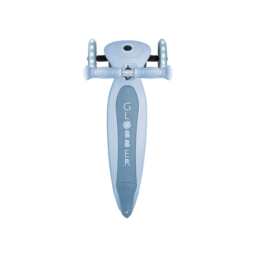 Globber ECOLOGIC PRIMO Foldable Scooter with Lights - Blueberry