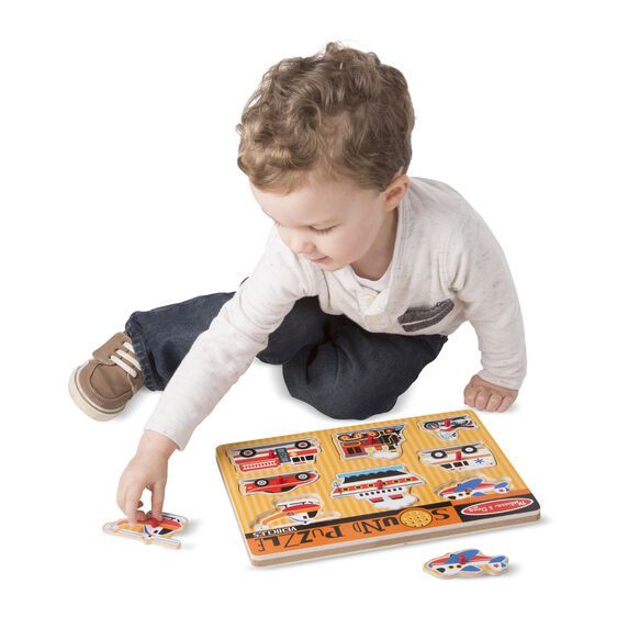 Melissa & Doug Vehicles Sound Puzzle - 8pc