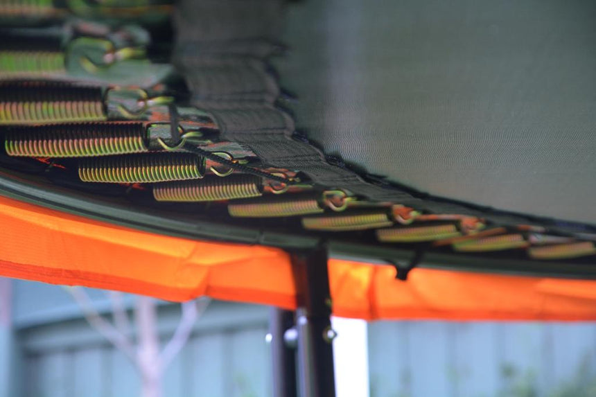 ALL 4 KIDS 10 FT Jump Zone Spring Trampoline with Basketball Board