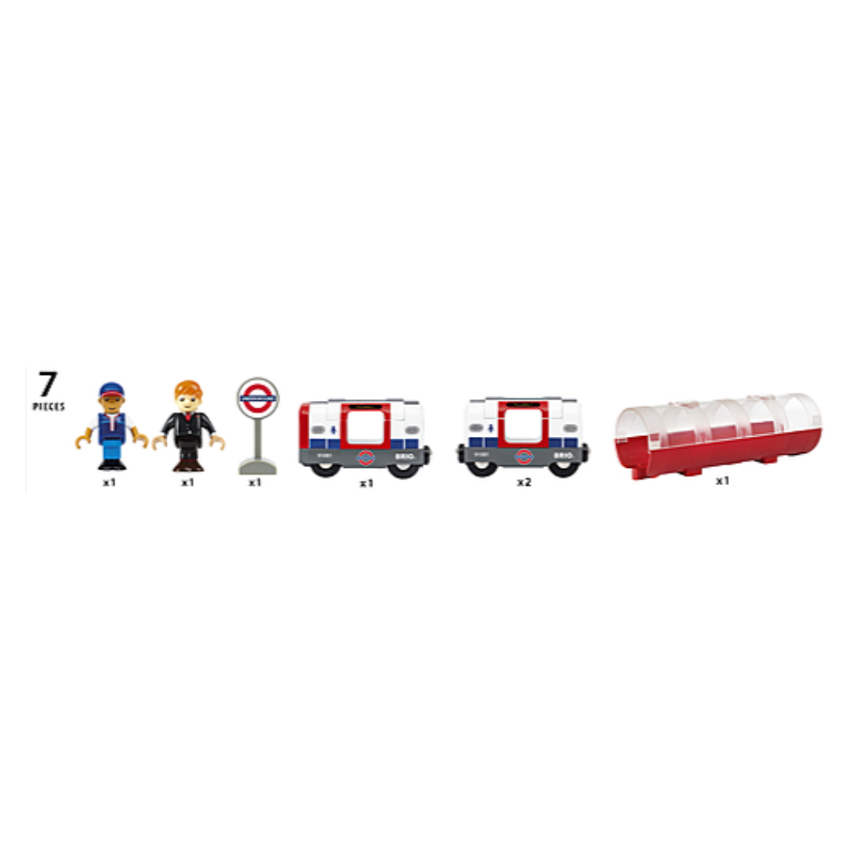 BRIO London Underground Train 7 pieces