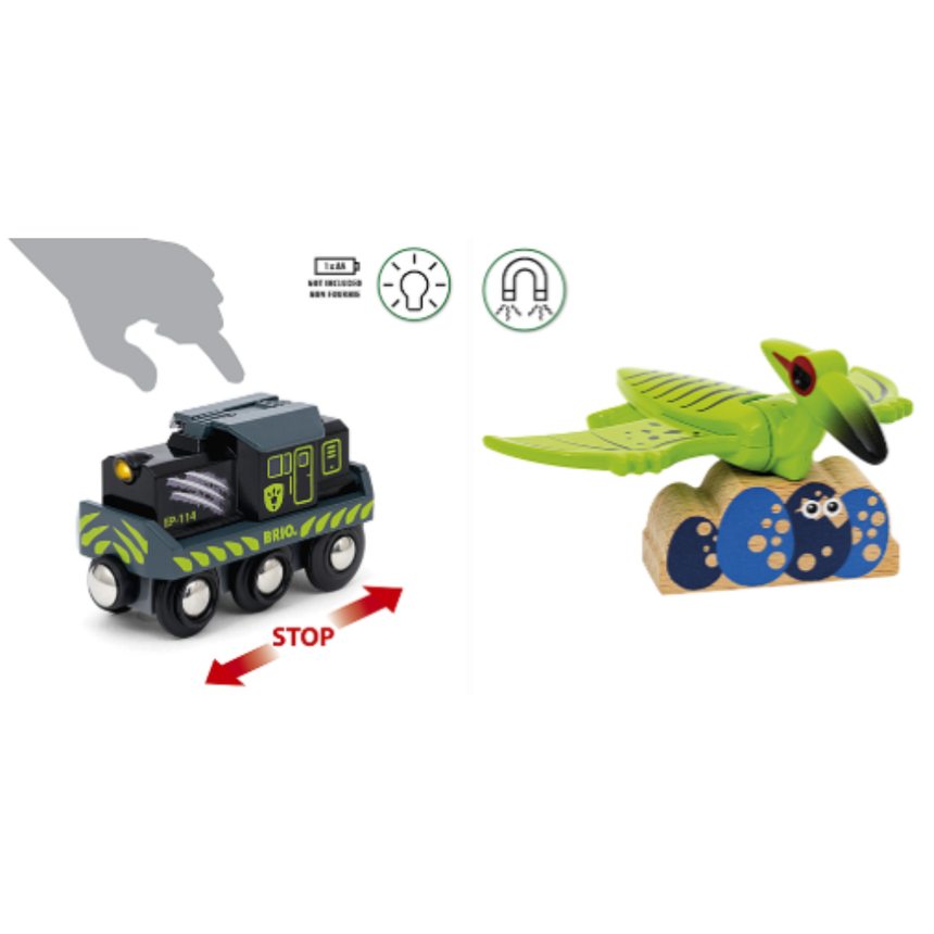 BRIO Dinosaur Battery Train 5 pieces