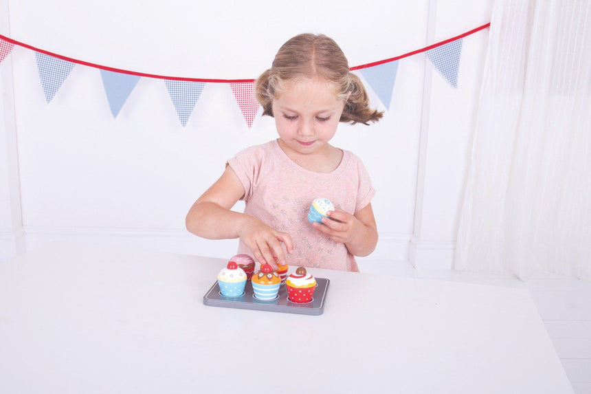 Bigjigs Toys Pretend Muffin Tray