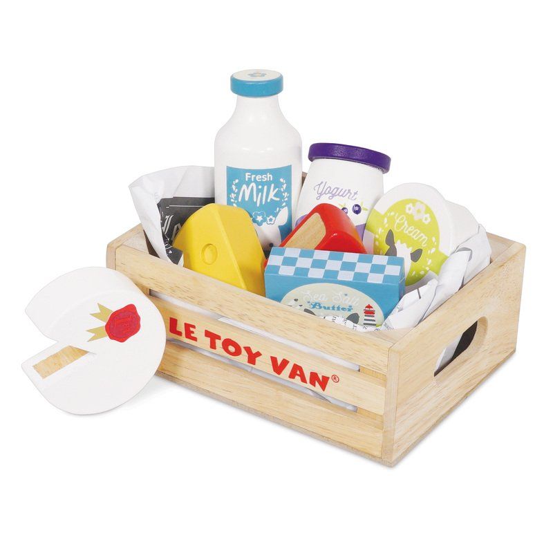 Le Toy Van Honeybake Eggs & Dairy In Crate