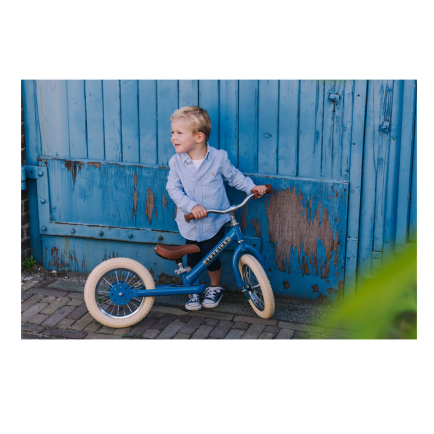 Trybike 2 in 1 Steel Balance Bike & Tricycle – Vintage Blue
