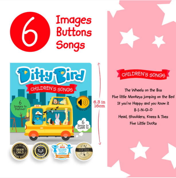 Ditty Birds Children's Songs Board Book