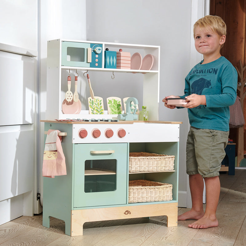 Tender Leaf Toys Pretend Mini Chef Kitchen Range