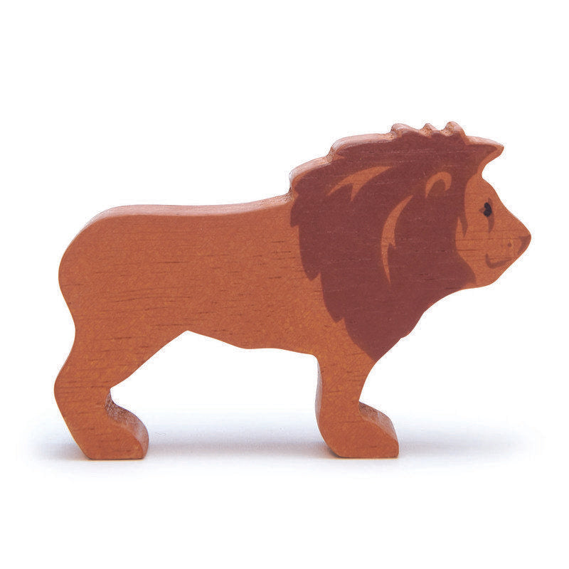 Tender Leaf Toys Wooden Safari Animal Display Shelf Set