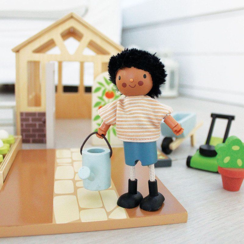 Tender Leaf Toys Doll Mr Forrester with Flexible Limbs & His Dog