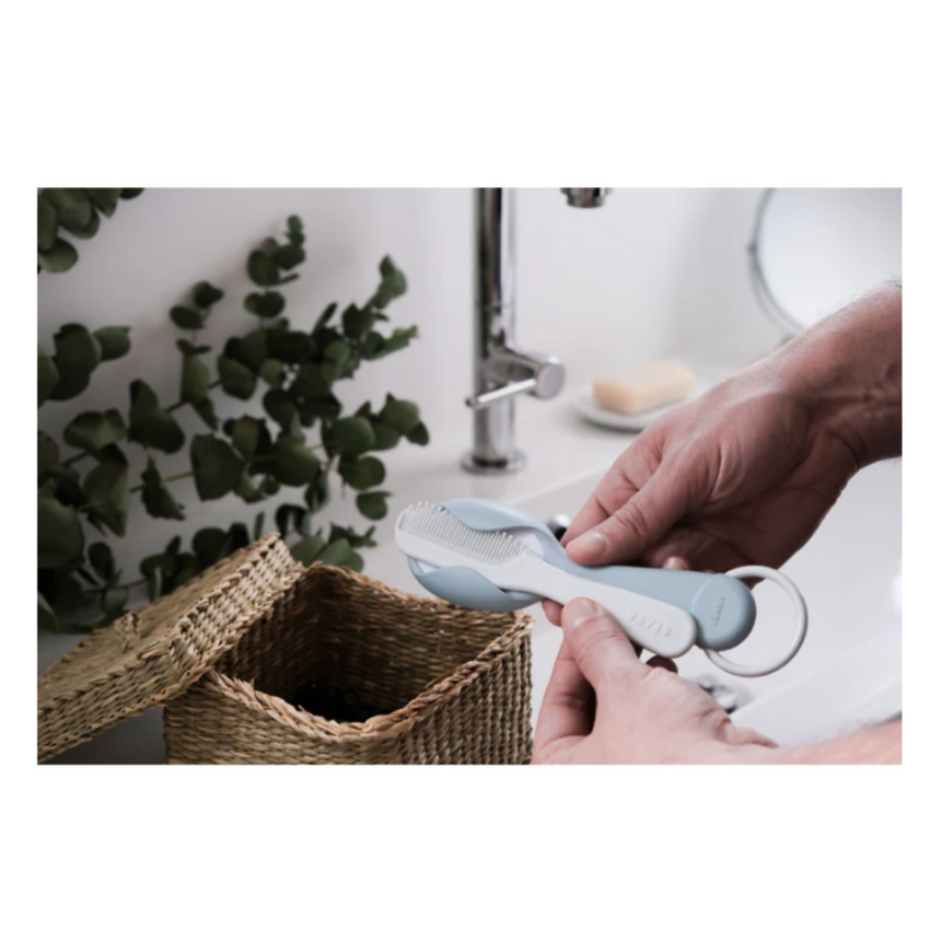 Beaba Baby Brush & Comb - Green Blue