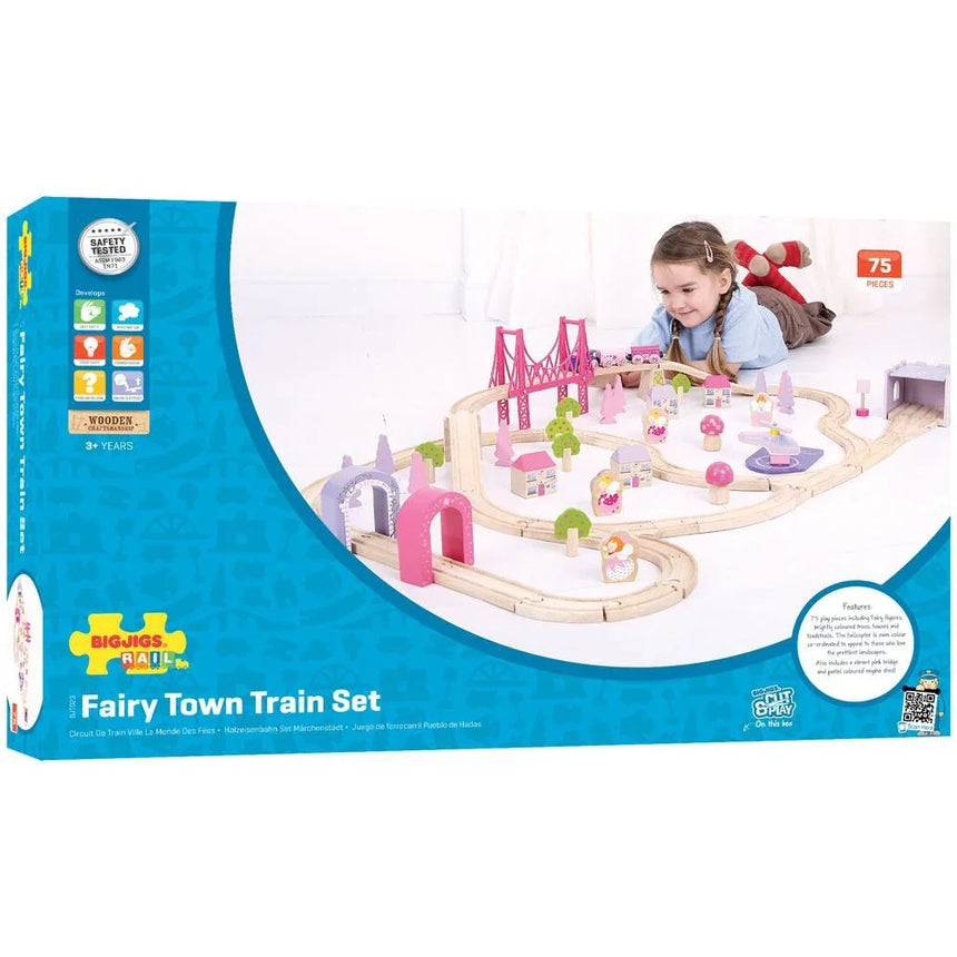 Bigjigs Rail Fairy Town Train Set