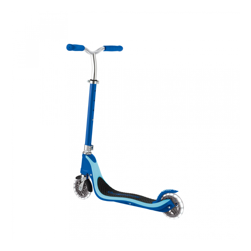 Globber FLOW 125 Wcooter with Light Up Wheels - Navy Blue