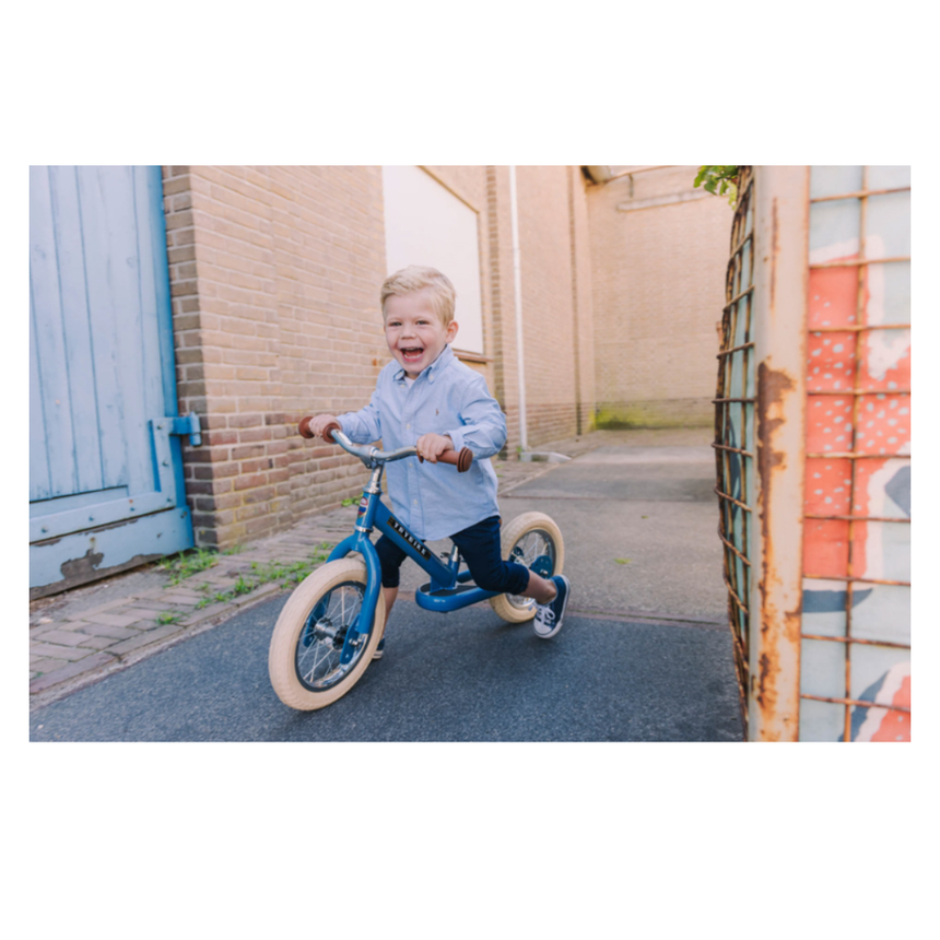 Trybike 2 in 1 Steel Balance Bike & Tricycle – Vintage Blue