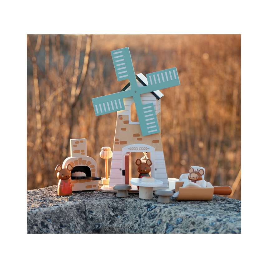 Tender Leaf Toys Wooden Penny Windmill Set