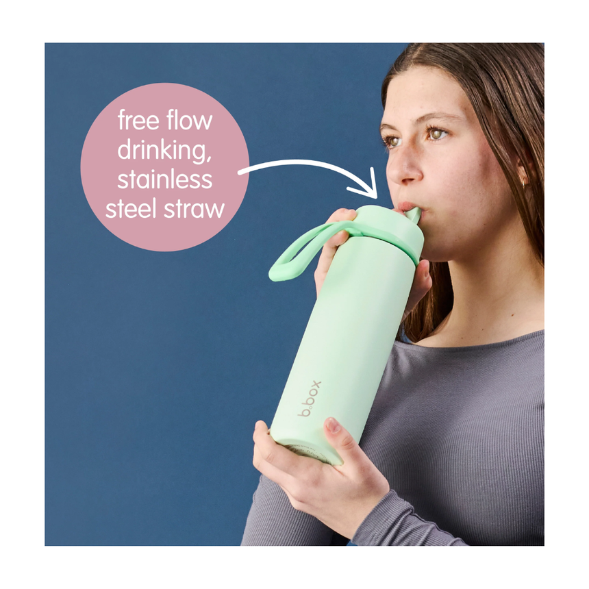 B.Box 690mL Insulated Flip Top Bottle - Blush Crush