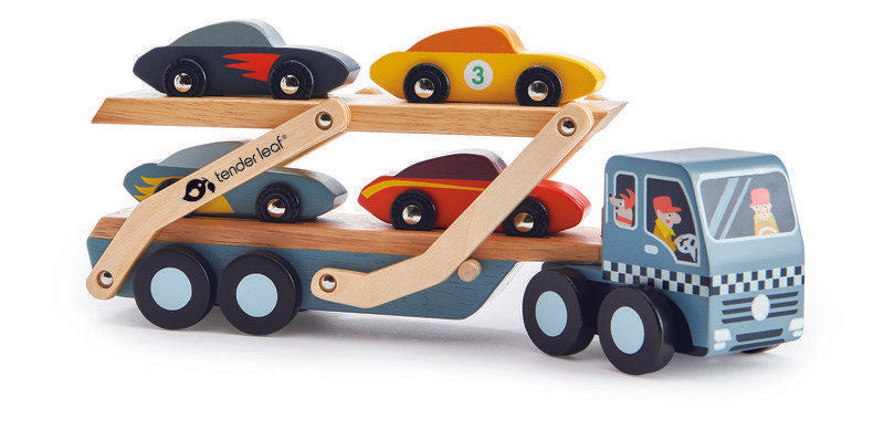 Tender Leaf Toys Wooden Car Transporter