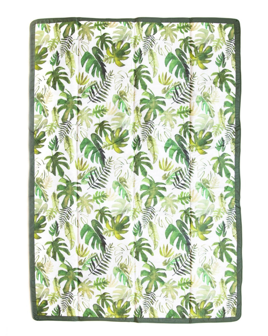 Little Unicorn Outdoor Blanket - 5 x 7 - Tropical Leaf