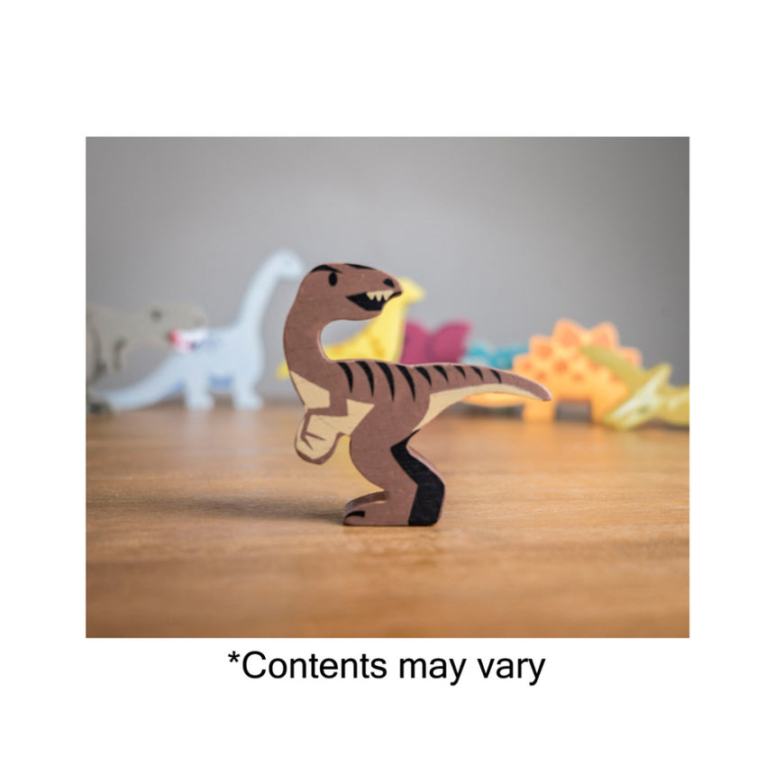 Tender Leaf Toys Wooden Selection of Wooden Dinosaurs