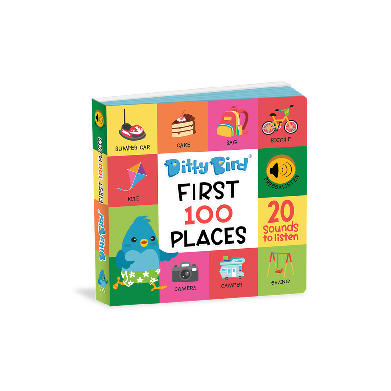 Ditty Bird First 100 Places Board Book