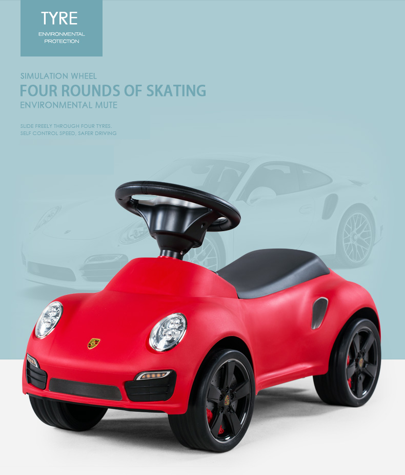 Rastar 83400 Licensed Porsche 911 push car three-quarter front angle