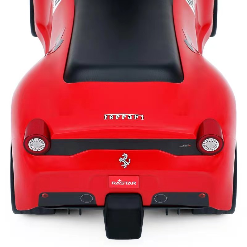 Rastar Ferrari 458 foot to floor push car rear view – authentic Ferrari design