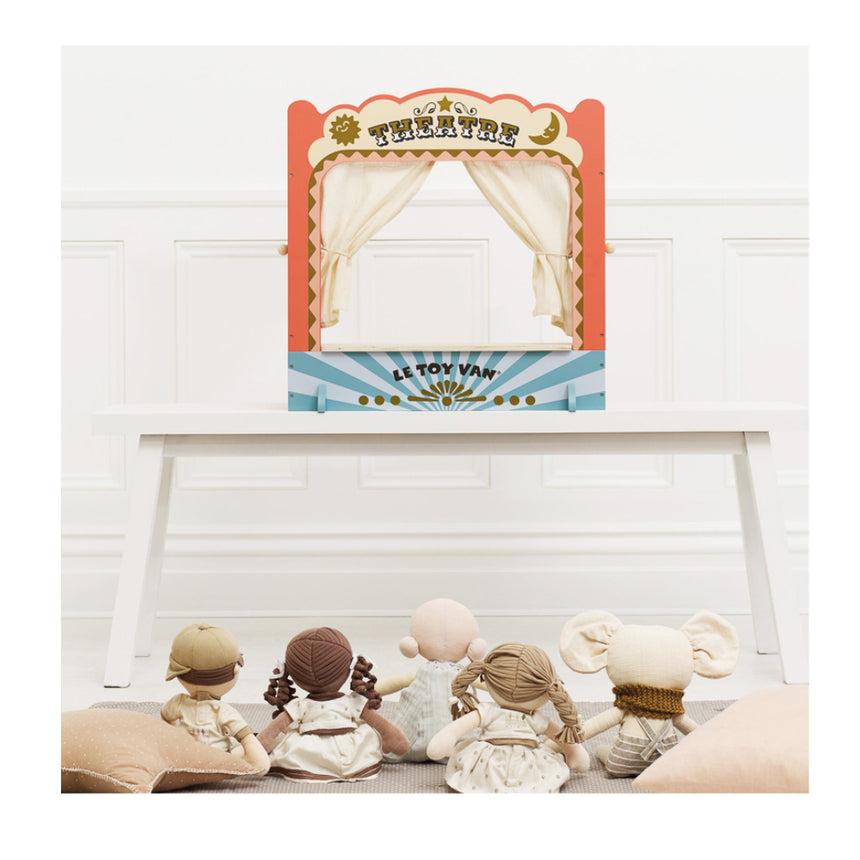 Le Toy Van Kitchen Tabletop Puppet Wooden Theatre