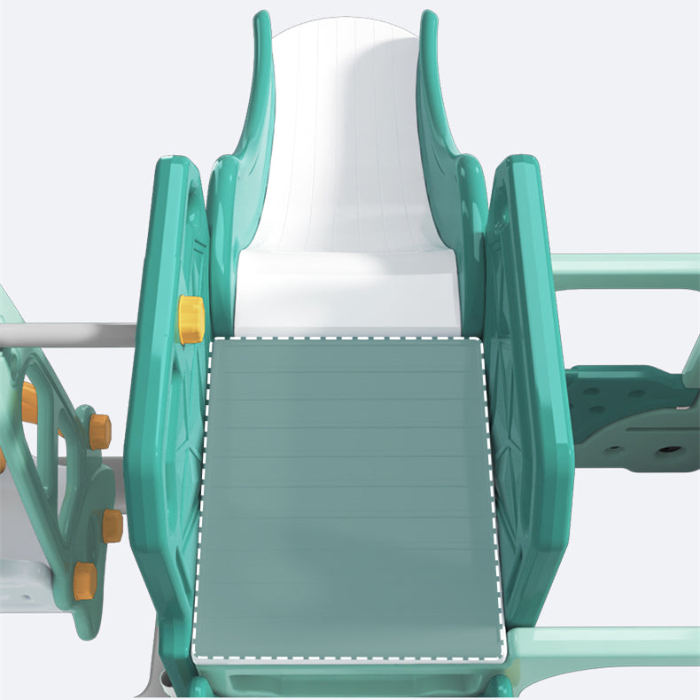 ALL 4 KIDS Lucas Baby Slider and Swing Play Center with Bus - White