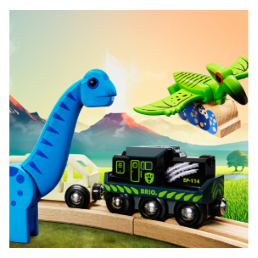 BRIO Dinosaur Battery Train 5 pieces