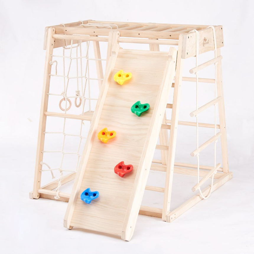 All 4 Kids Hudson Timber Pikler Baby Activity Play Center