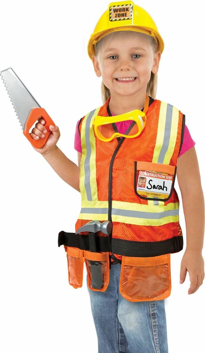 Melissa & Doug Construction Worker Costume Set