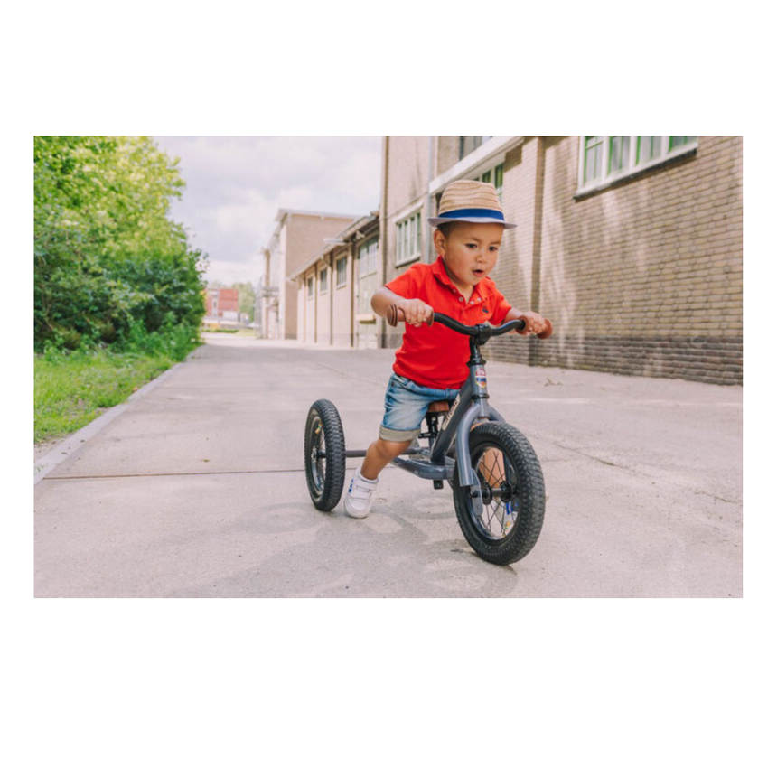 Trybike 2 in 1 Steel Balance Bike & Tricycle – Vintage Grey