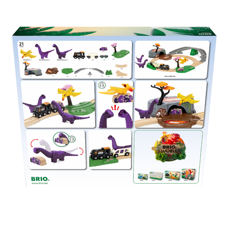 BRIO Dinosaur Adventure Set 21 pieces