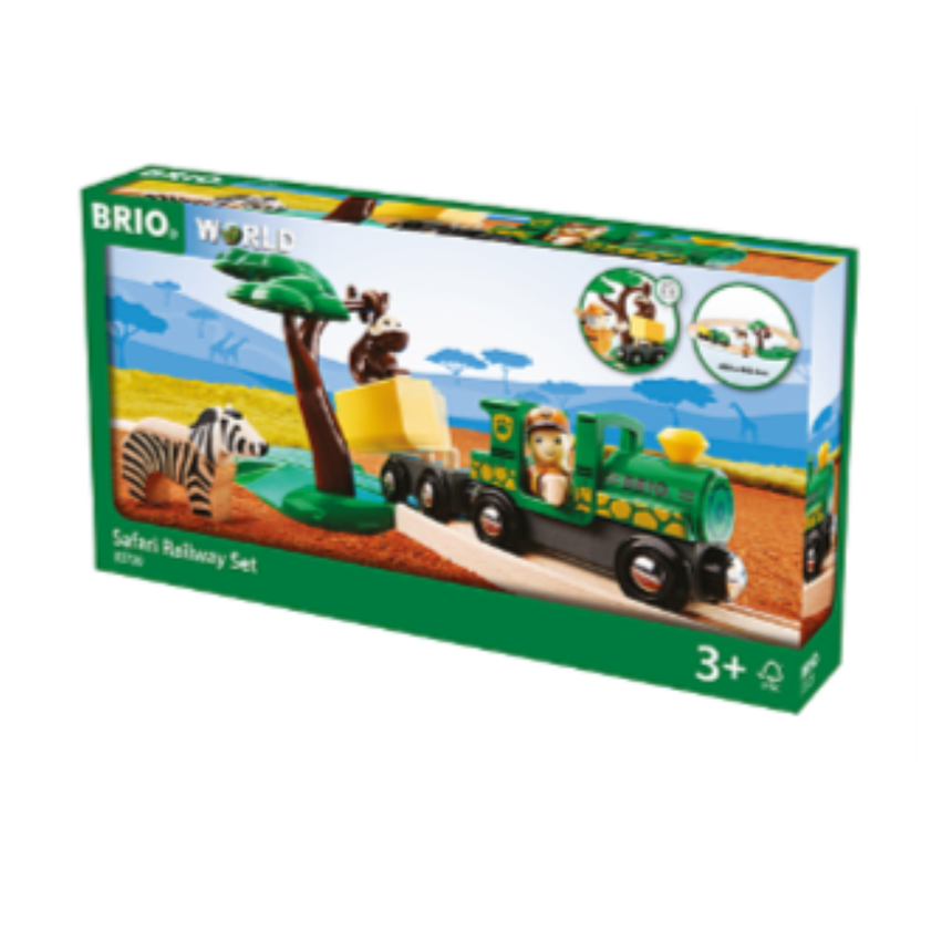 BRIO Safari Railway Set 17 pieces