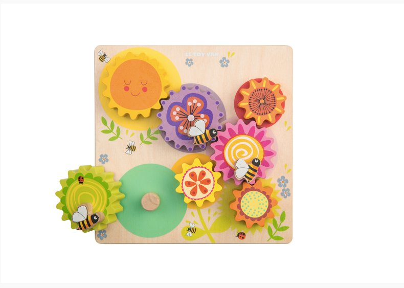 Le Toy Van Petilou Gears & Cogs Busy Bee Learning Puzzle