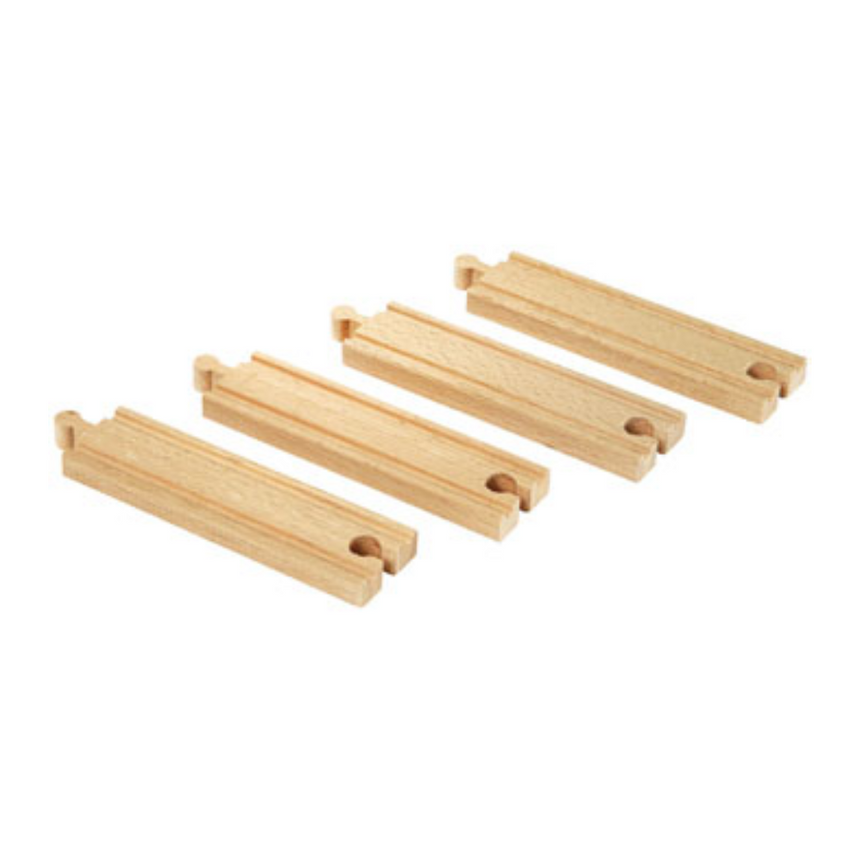 BRIO Medium Straight Tracks 4 pieces