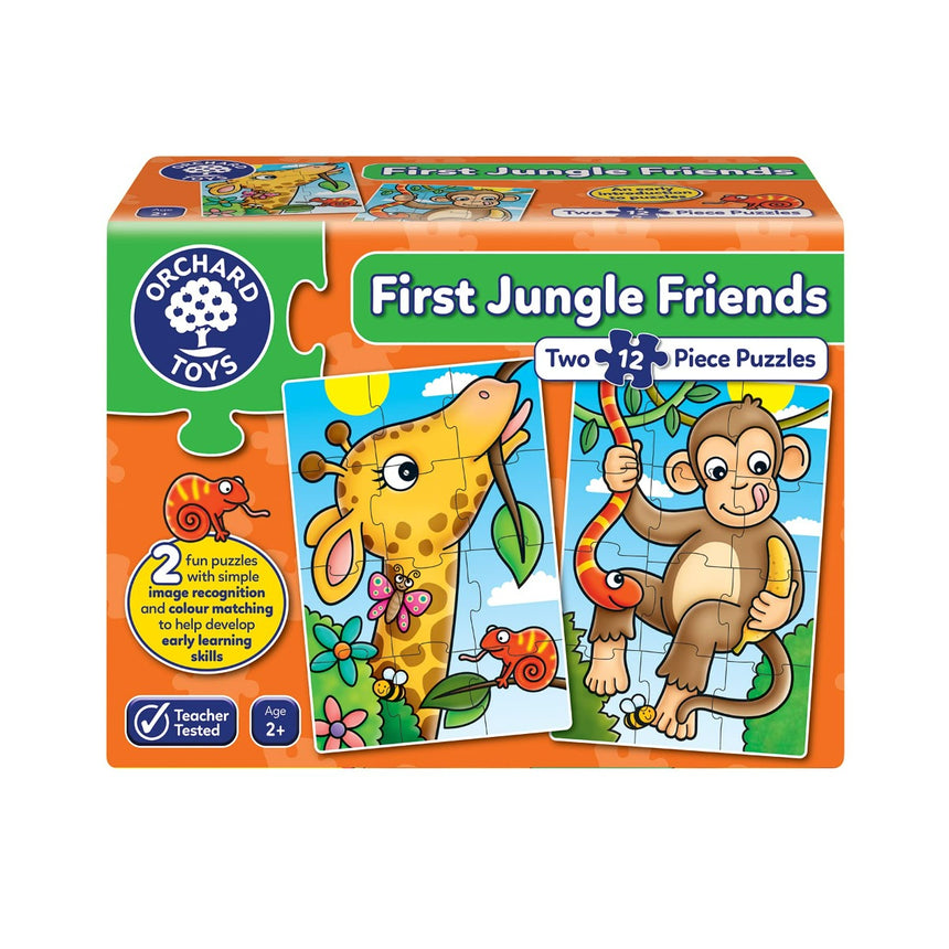Orchard Toys Jigsaw - First Jungle Friends 2 x 12 pc
