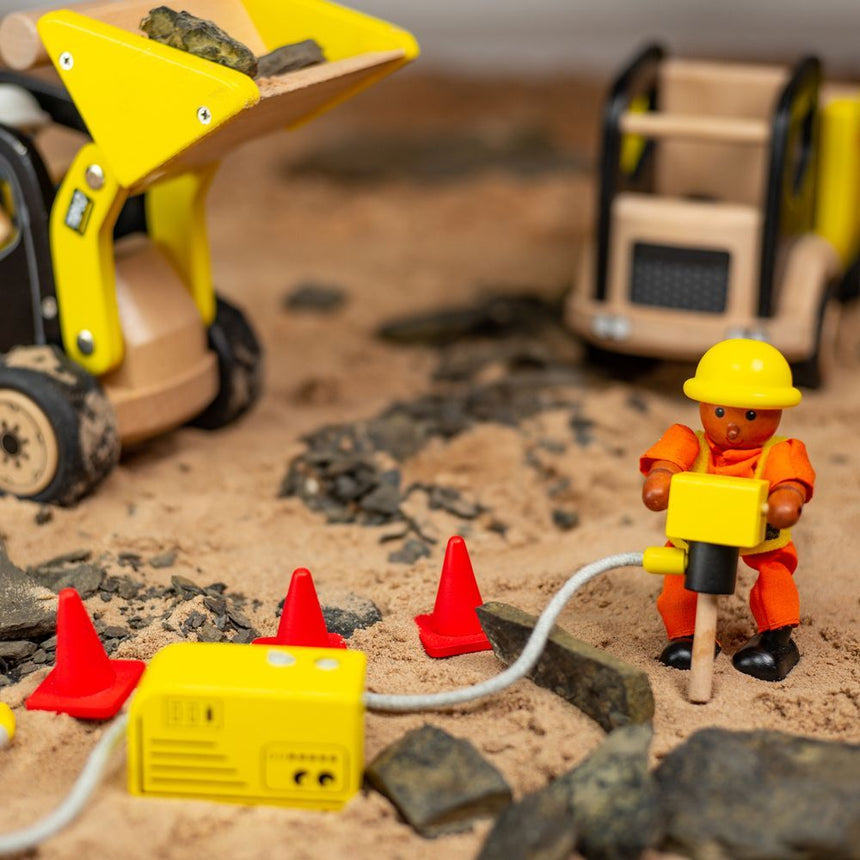 Tidlo Wooden Construction Toy - Builders