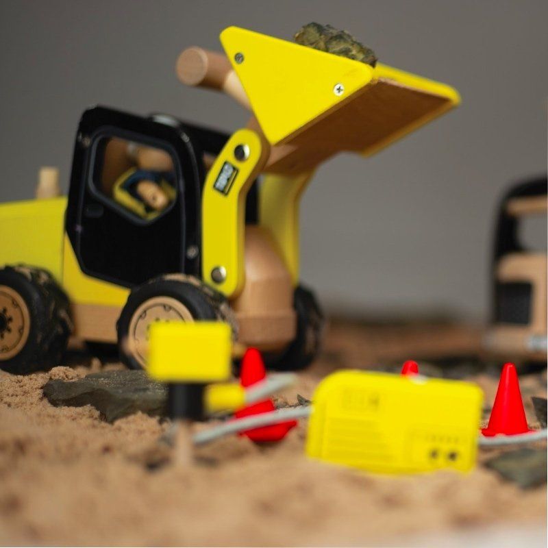 Tidlo Wooden Construction Toy - Front End Loader