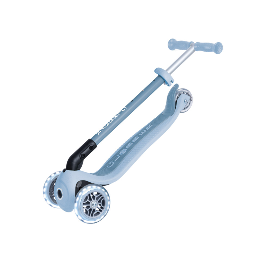 Globber ECOLOGIC PRIMO Foldable Scooter with Lights - Blueberry
