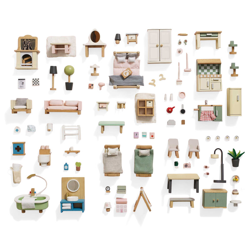 Le Toy Van Deluxe Dolls House Furniture Set